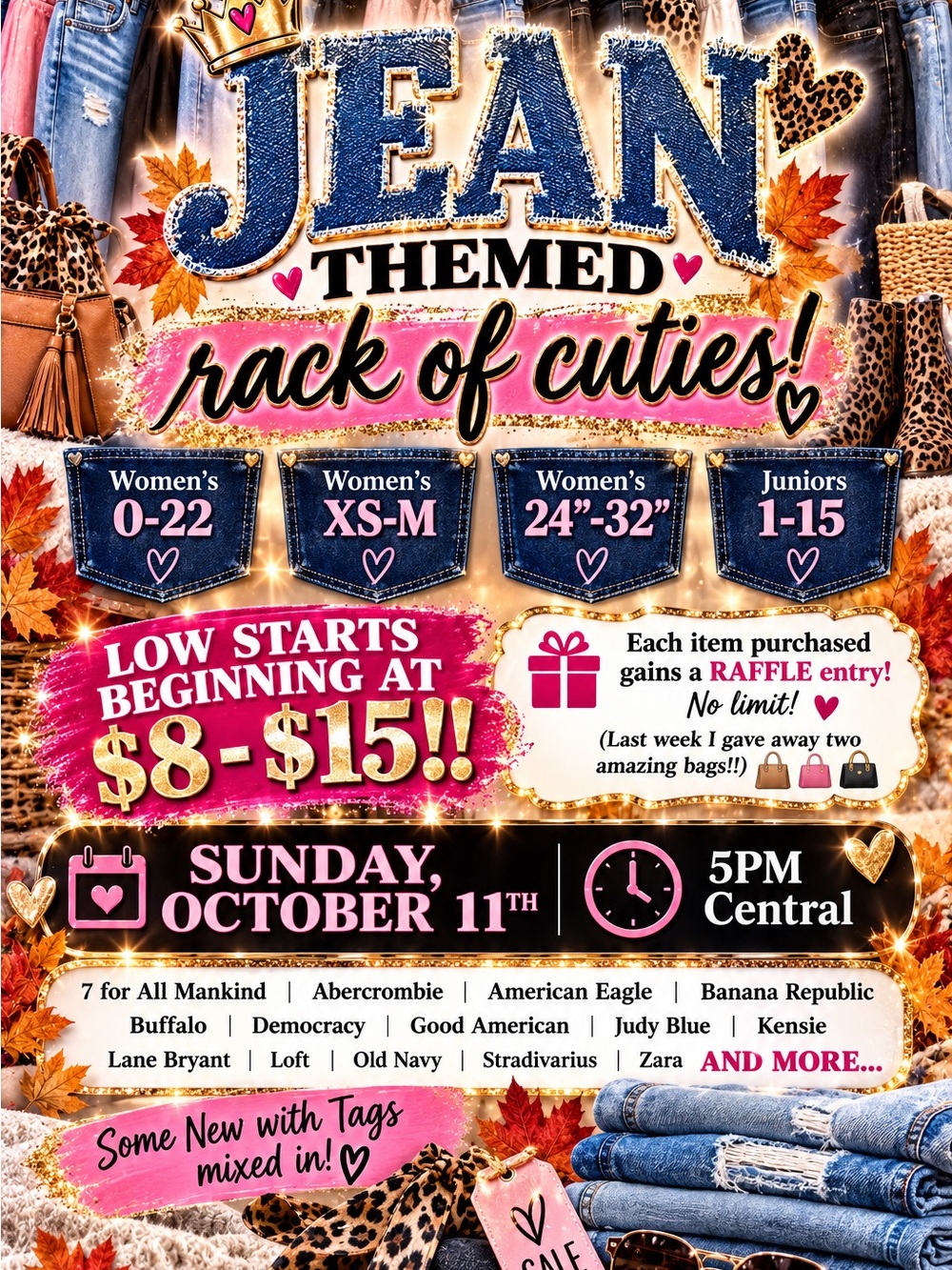 Rack of Cuties - Pink & Blue Party Sign